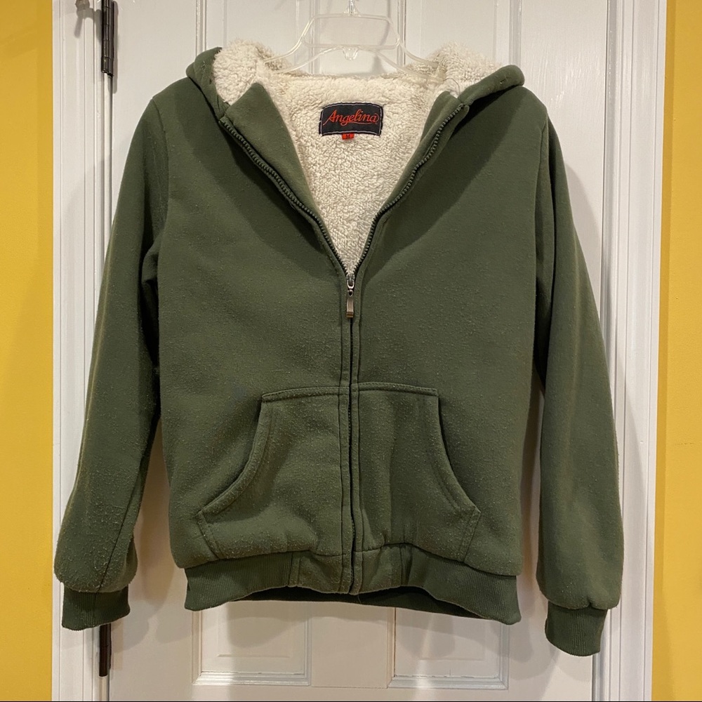 Full Zip Hoodie w/ Faux Sherpa Lining